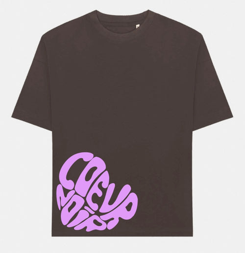 "Summer edition" t-shirt oversized brun