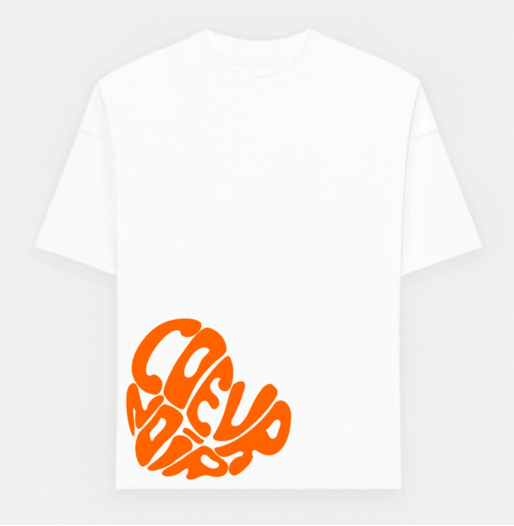 "Summer edition" t-shirt oversized blanc